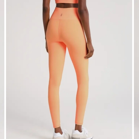 NWOT Free People Movement Never Better High Waist Leggings Bright Peach Size XS - Picture 12 of 13